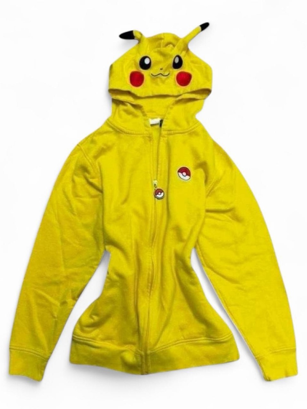 Y2K scene kawaii Pikachu sweater with ears⭐️
